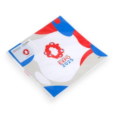 大阪・関西万博メガネ拭き リサイクルポリエステル使用のエコ商品 MY5150CS